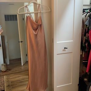 Show Me Your Mimi Verona Cowl Neck Dress in Blush